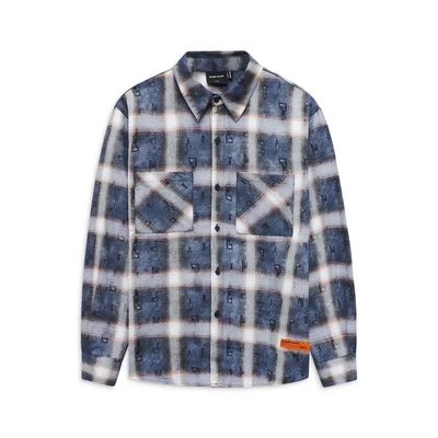Áo Sơ Mi Nam Orange The Checked, Chất Vải Cotton Dệt Caro Jackquard Thoải Mái, SM0094, SOME HOW STORE