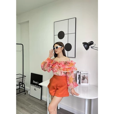 COCO SIN - Quần Short Cam