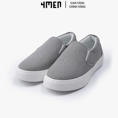 Giày Slip On Jeans 4MEN G016 chất vải mềm mại, bền, kiểu dáng trẻ trung, hiện đại, size 39 đến 43
