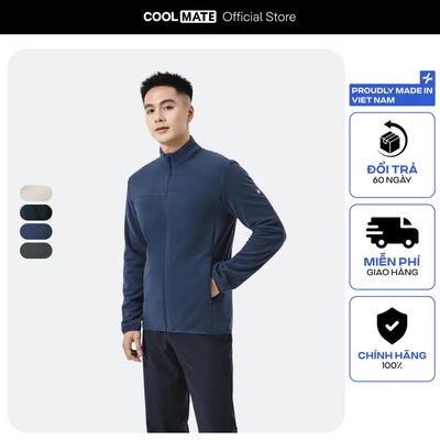 [MUA 2 GIẢM 40%]Áo khoác nỉ thu đông giả lông Fullzip Fleece giữ nhiệt tốt, đứng form Coolmate [OUTLET - Không đổi trả]