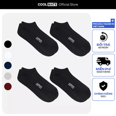 [MUA 2 GIẢM 5%]Combo 4 đôi tất cổ ngắn Modal kháng khuẩn Coolmate