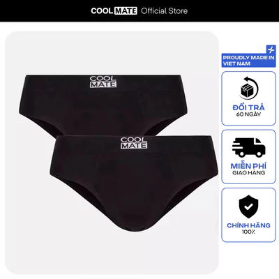 [TẶNG COMBO TẤT ĐƠN 329K]Set 2 quần lót nam Bamboo Brief tam giác mềm mại, thấm hút, kháng khuẩn Coolmate