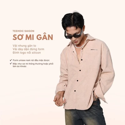 Áo Sơ Mi Nhung Unisex Cao Cấp TEEHOLIC