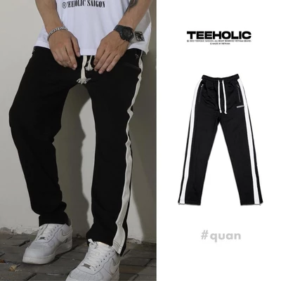 Quần Zipper Pant Unisex Teeholic Màu Đen