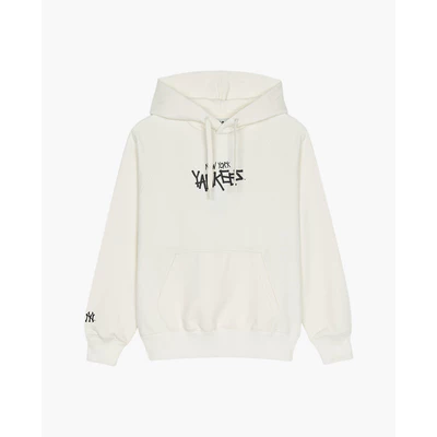 MLB - Áo hoodie unisex tay dài phối mũ Basic Back Lettering Graphic_3AHDB0551-50CRS
