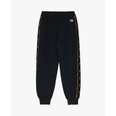 MLB - Quần jogger unisex lưng thun Jacquard Dia Monogram_3APTM0244-50BKS