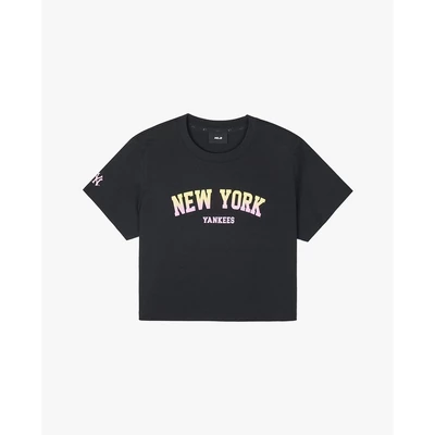 MLB - Áo croptop nữ cổ tròn tay ngắn Varsity_3FTSV1443-50BKS