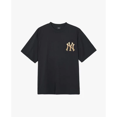 MLB - Áo thun unisex cổ tròn tay ngắn Checkerboard Big Lux_3ATSO0143-50BKS