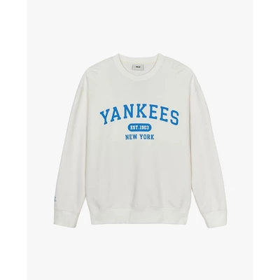 MLB - Áo sweatshirt unisex cổ tròn tay dài Varsity Over Fit_3AMTV9244-50CRS