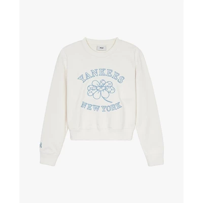 MLB - Áo sweatshirt nữ cổ tròn tay dài in họa tiết Floral_3FMTF0144-50CRS