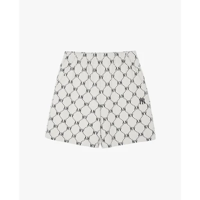 MLB - Quần short unisex ống rộng Jacquard Dia Monogram_3ASPM0144-50CRD