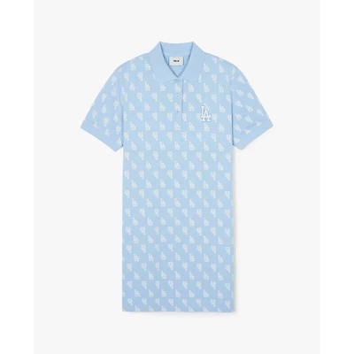 MLB - Đầm polo nữ cổ bẻ tay ngắn mini Mono Monogram Piqué_3FOPM0143-07SBS
