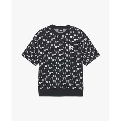 MLB - Áo thun unisex cổ tròn tay ngắn Monogram Series_3ARSM1243-50BKS