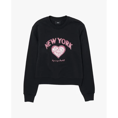 MLB - Áo sweatshirt nữ cổ tròn tay dài Heart_3FMTH1144-50BKS