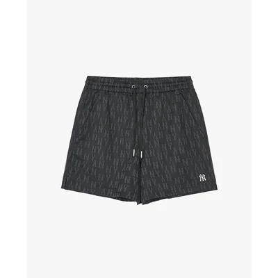 MLB - Quần short ngắn nữ lưng thun Monogram_3FSPMA143-50BKS