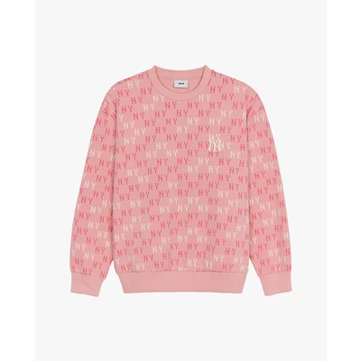 MLB - Áo sweatshirt unisex cổ tròn tay dài Classic Monogram Jaquard_3AMTM0344-50PKM