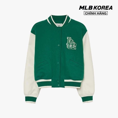 MLB - Áo khoác bóng chày nữ tay dài thời trang_3FJPV0134-07GNL