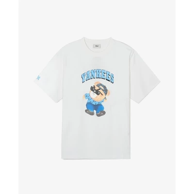 MLB - Áo thun unisex cổ tròn tay ngắn Megabear Overfit_3ATSE0143-50IVS