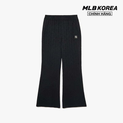 MLB - Quần nữ ống loe Athleisure Classic Monogram Jacquard_3FPTM2134-50BKS