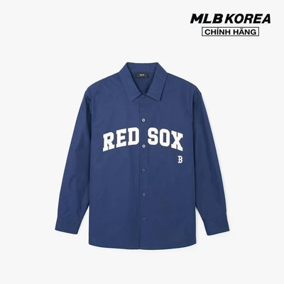MLB - Áo sơ mi unisex cổ bẻ tay dài Varsity_3AWSV0141-43NYS