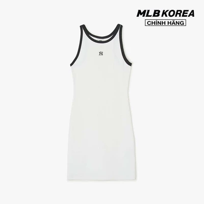 MLB - Đầm sát nách nữ cổ tròn mini Basic Small Logo Ribbed Ringer _3FOPB0643-50WHS