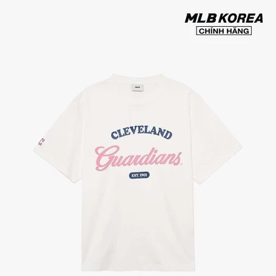 MLB - Áo thun unisex cổ tròn tay ngắn Varsity Cursive Graphic Overfit_3ATSV0434-45WHS