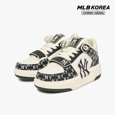 MLB - Giày sneakers unisex cổ thấp Chunky Liner Mid Classic Monogram_3ASXLM13N-50BKS