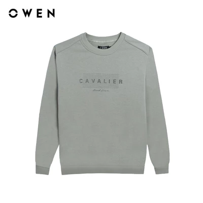 OWEN - Áo nỉ Regular Fit AN241458 màu Xám chất liệu Cotton - Polyester
