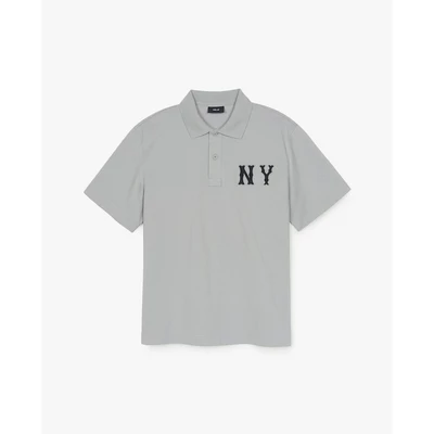 MLB - Áo polo unisex tay ngắn Basic Coopers Logo Overfit_3APQB0353-50GRL