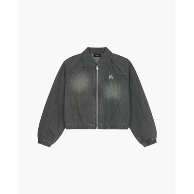 MLB - Áo khoác denim nữ phom croptop Varsity_3FDKV0151-50GRS