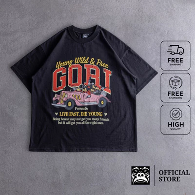 Áo Thun Nam Oldskull Gori Form Boxy GR666