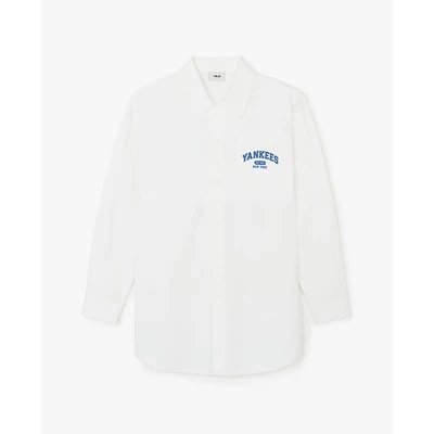 MLB - Áo sơ mi nữ cổ bẻ tay dài Varsity_3FWSV0141-50IVS