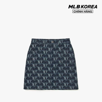 MLB - Chân váy denim chữ A phom mini thời trang_3FDSM0734-50NYD