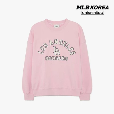 MLB - Áo sweatshirt nữ cổ tròn tay dài Varsity Over Fit_3FMTV0334-07PKL