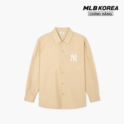 MLB - Áo sơ mi unisex cổ bẻ tay dài Monogram Big Lux_3AWSM0341-50BGS