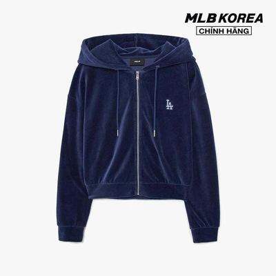 MLB - Áo khoác croptop nữ phối mũ Basic Velvet_3FTRB0636-07NYS
