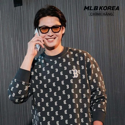 MLB - Áo sweatshirt unisex cổ tròn tay dài Classic Monogram Allover Jacquard_3AMTM0334-43CGS