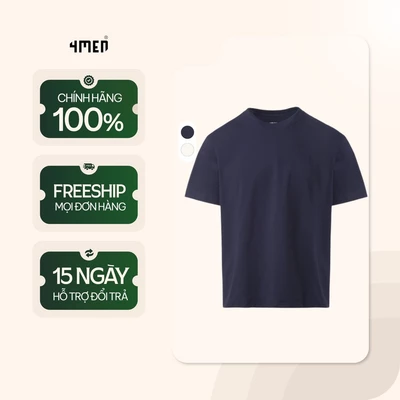 Áo Thun In Chữ Just Be Cool Form Regular 4MEN AT169 basic, dễ mặc, thoải mái