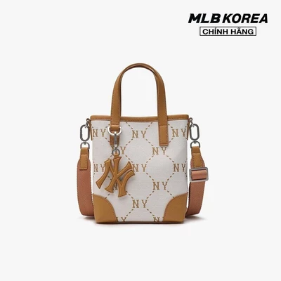 MLB - Túi đeo chéo nữ phom chữ nhật Diamond Monogram Jacquard Mini_3ACRS054N-50CRS