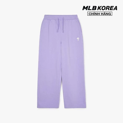 MLB - Quần dài ống rộng nữ lưng thun Basic Small Logo_3FPTB0341-10LDS