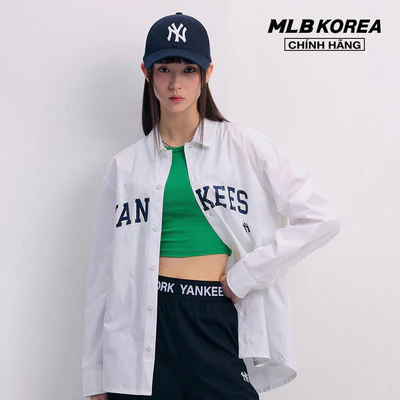 MLB - Áo sơ mi unisex cổ bẻ tay dài Varsity_3AWSV0141-50WHS
