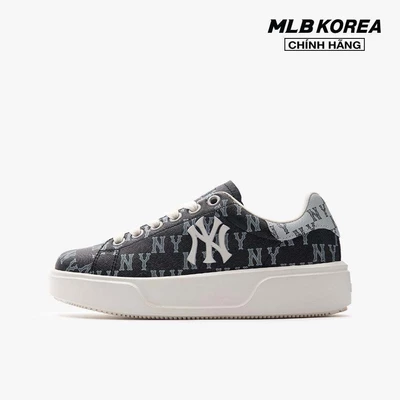 MLB - Giày sneakers unisex cổ thấp Chunky Classic All Over Monogram_3ASXCCM3N-50BKS