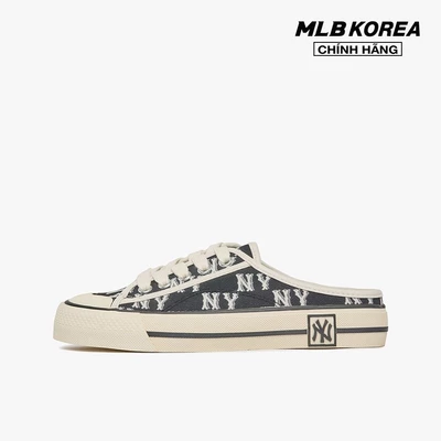 MLB - Giày mules unisex đế bệt thời trang Monogram_3AMUPBM3N-50BKS
