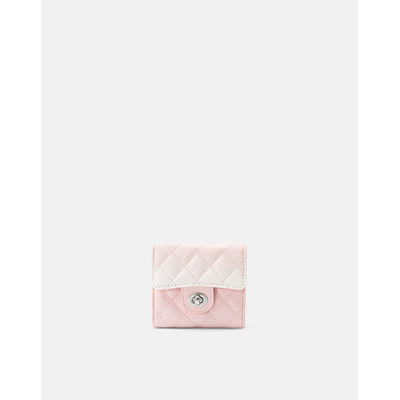 Ví Nữ Thời Trang JUNO Ngắn Cầm Tay Quilted Phối Khoá VI239