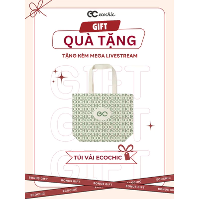 Túi vải Ecochic Thiết Kế Riêng In Logo (Quà Tặng)