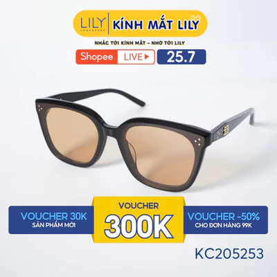 Kính mát thời trang nam nữ LILYEYEWEAR chất liệu nhựa Acetate cao cấp, kiểu dáng hiện đại màu sắc thời trang KC205253