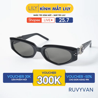 kính mát thời trang nam nữ LILYEYEWEAR chất liệu nhựa Acetate cao cấp, mắt kính chống UV400, kiểu dáng hiện đại RUVYVAN