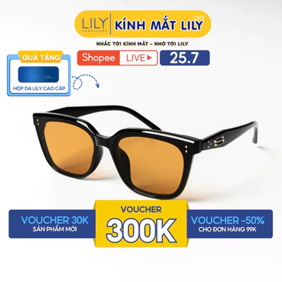Gọng kính mát thời trang nam nữ LILYEYEWEAR chất liệu nhựa cao cấp chắc chắn màu sắc và kiểu dáng hiện đại KC38