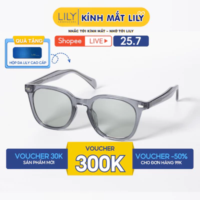 Kính mát thời trang nam nữ LILYEYEWEAR chất liệu nhựa cao cấp, mắt kính phân cực, chống UV400 bảo vệ mắt P58271