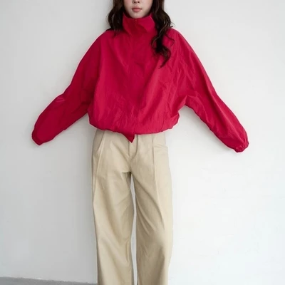 DOB - Áo khoác dù cổ cao form rộng hai lớp I Monce Jacket I